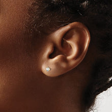 Load image into Gallery viewer, 14kt Gold Lab-Grown Diamond Studs (3 Prongs)
