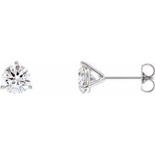 Load image into Gallery viewer, 14kt Gold Lab-Grown Diamond Studs (3 Prongs)