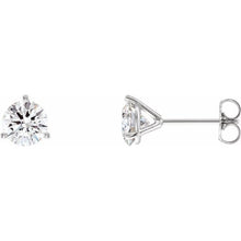 Load image into Gallery viewer, 14kt Gold Lab-Grown Diamond Studs (3 Prongs)
